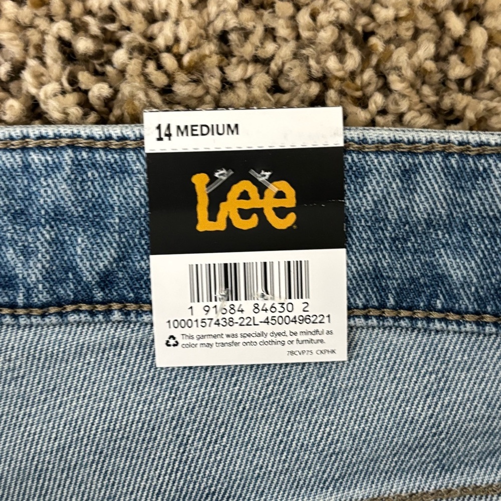 Lee Jeans 14 Blue Legendary Style Boyfriend Mid‎ Rise Light Wash Stretch Denim - Picture 7 of 11